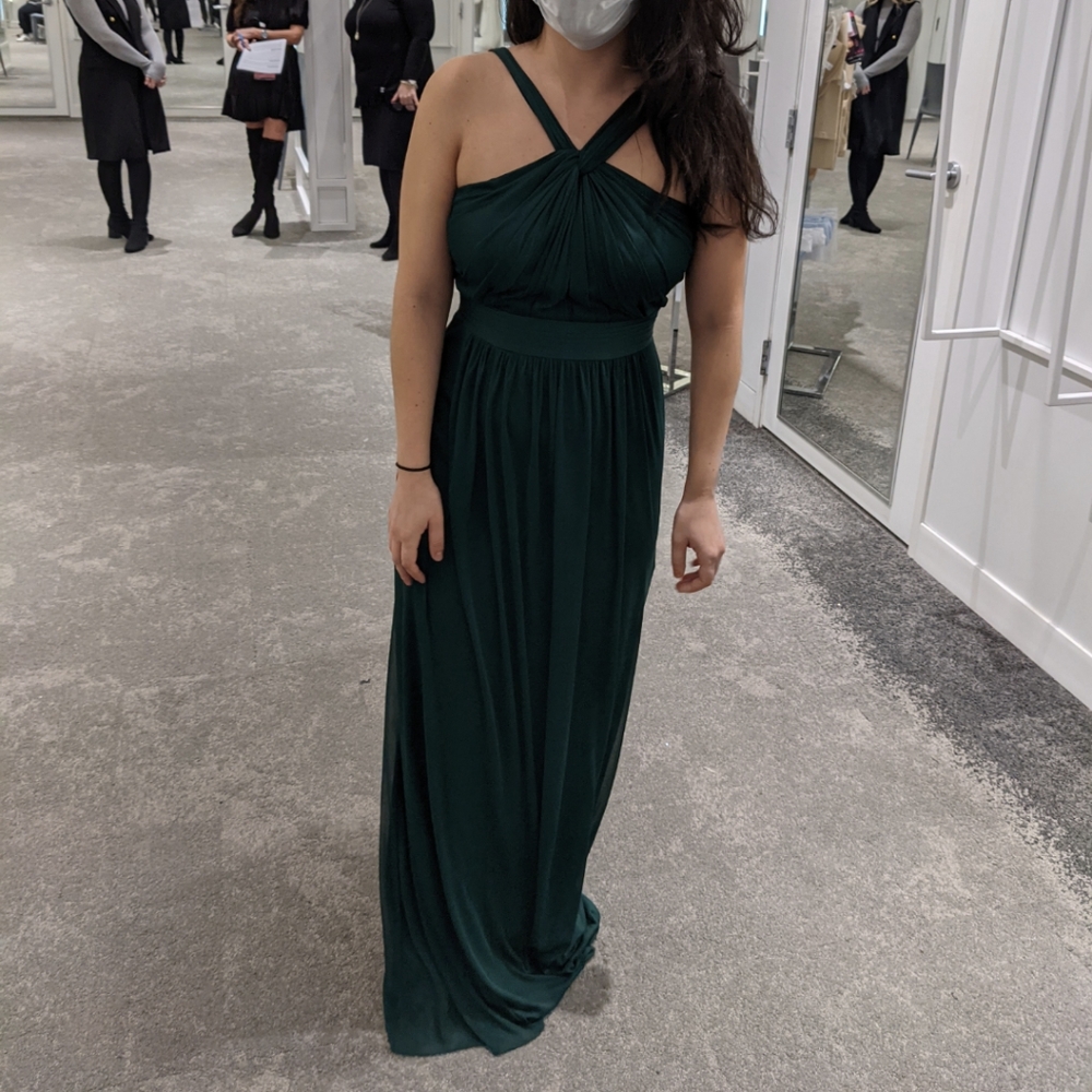 David's bridal juniper dress